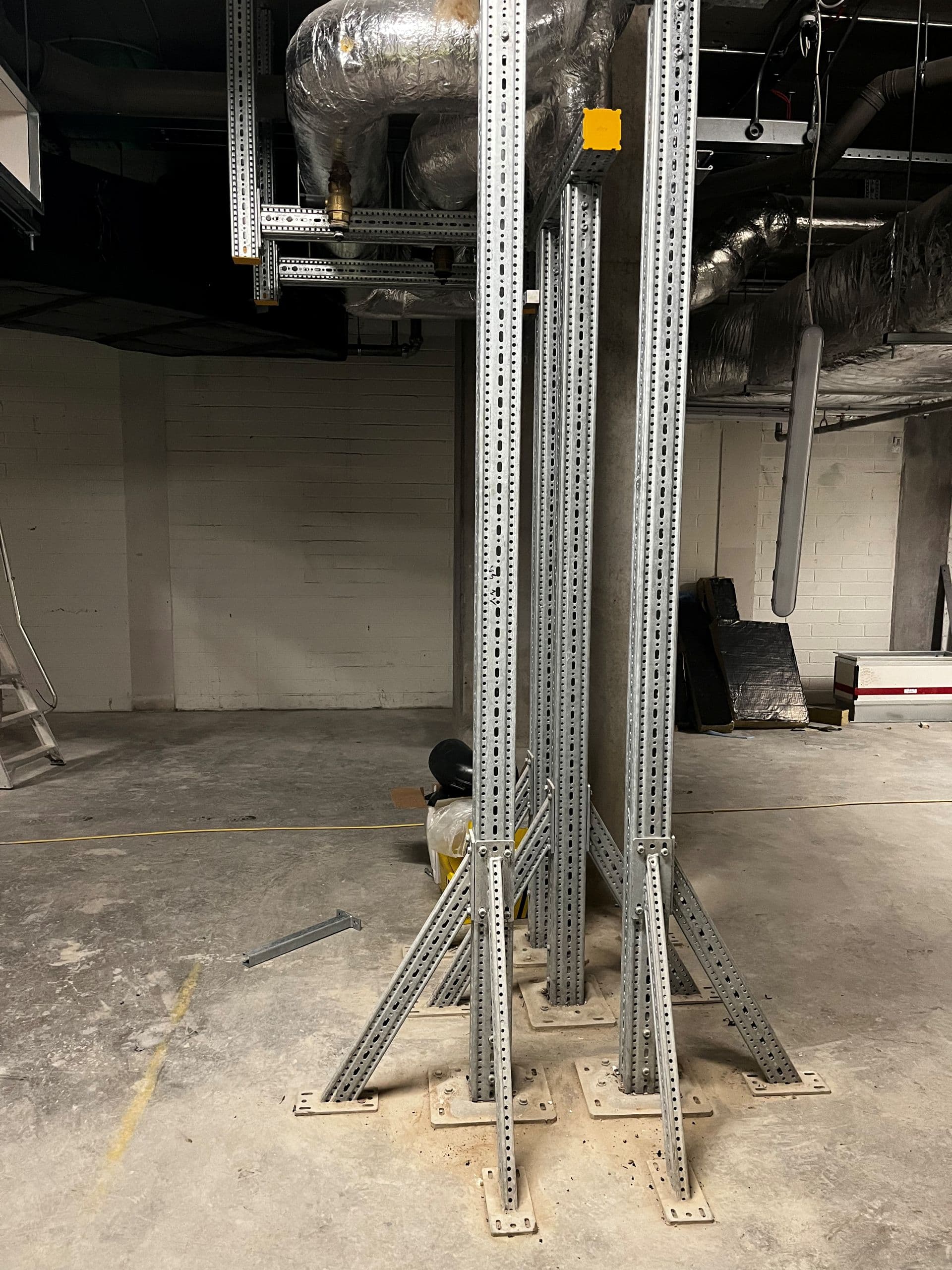 Sikla siFramo modular steel solution installed onsite in the plant room to carry services throughout the building