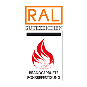 RAL "Brandgeprüfte Rohrbefestigung"